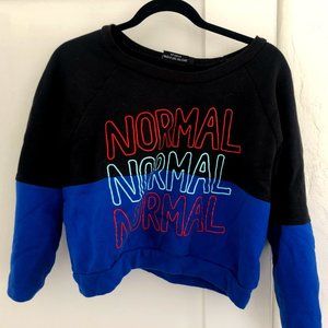 NORMAL CROP SWEATSHIRT